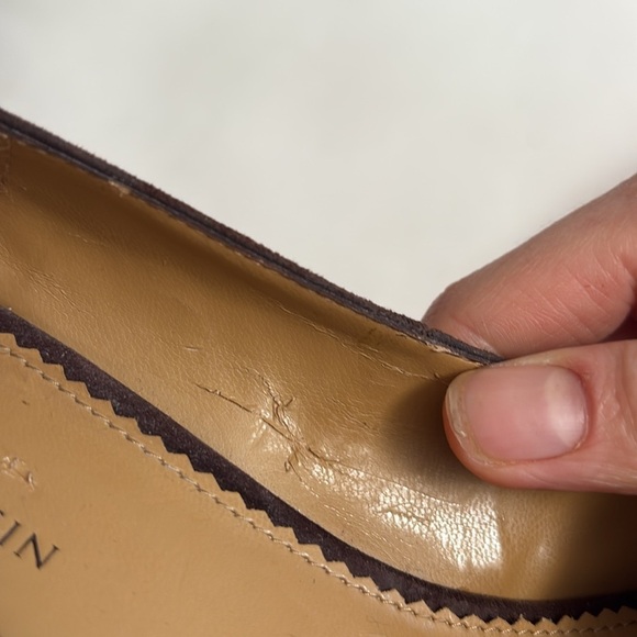 ANNE KLEIN Suede Loafer Kitten Heels - Picture 9 of 10